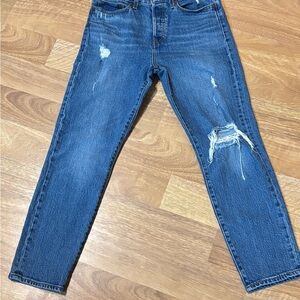 Levi’s Women’s Wedgie Jeans Cropped Ankle Premium Denim